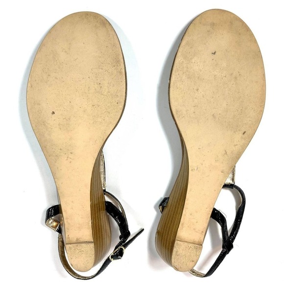 Size 9 Steve Madden T-Strap Wedge Sandals - Picture 7 of 8
